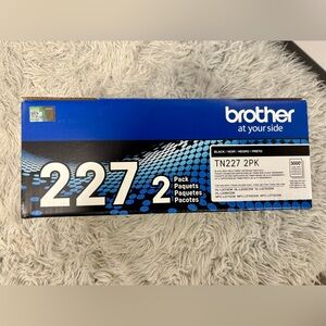 Brother Genuine TN227 Black 2-Pack, unopened box!